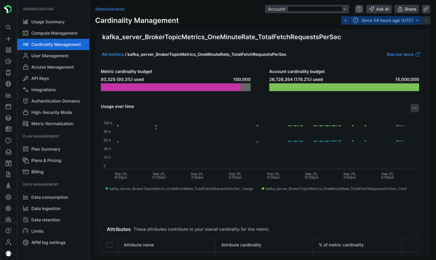 Manage your metric cardinality with ease New Relic